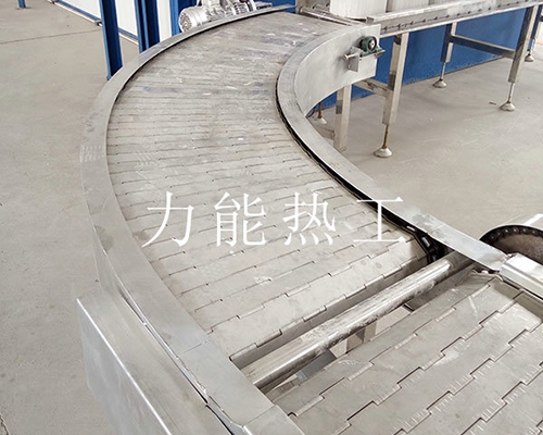 太原不锈钢链板转弯输送机